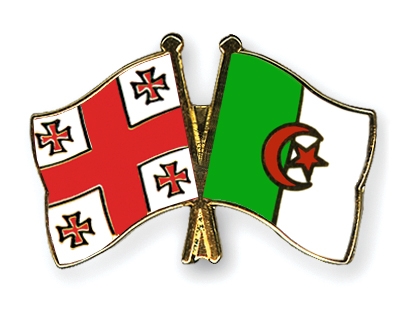 Fahnen Pins Georgien Algerien