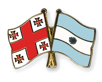 Fahnen Pins Georgien Argentinien