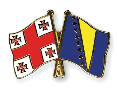 Fahnen Pins Georgien Bosnien-und-Herzegowina