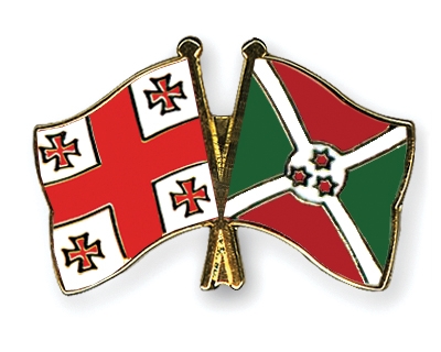 Fahnen Pins Georgien Burundi