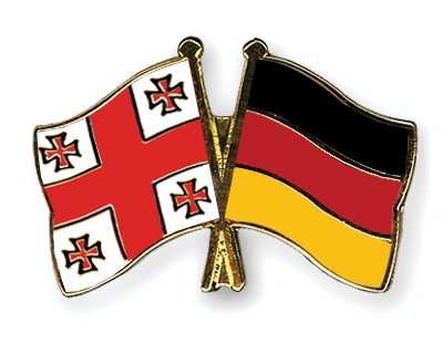 Fahnen Pins Georgien Deutschland
