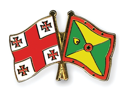 Fahnen Pins Georgien Grenada