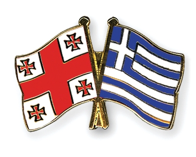 Fahnen Pins Georgien Griechenland