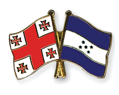 Fahnen Pins Georgien Honduras