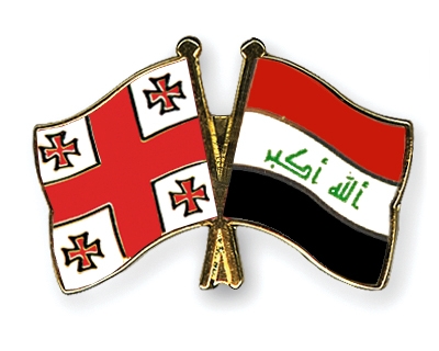 Fahnen Pins Georgien Irak