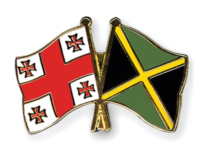 Fahnen Pins Georgien Jamaika