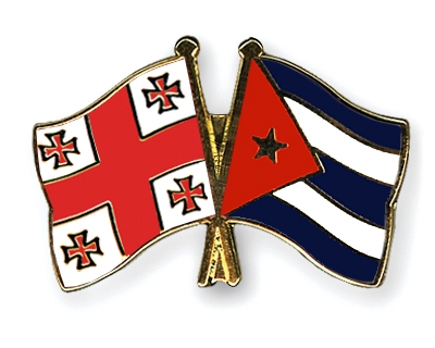 Fahnen Pins Georgien Kuba