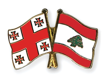 Fahnen Pins Georgien Libanon