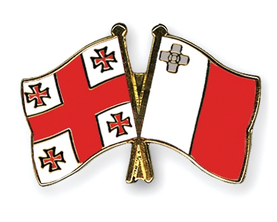 Fahnen Pins Georgien Malta