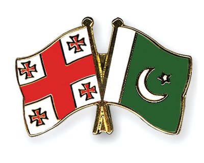 Fahnen Pins Georgien Pakistan