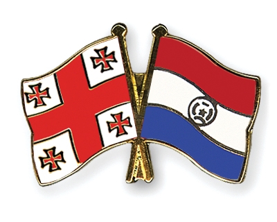Fahnen Pins Georgien Paraguay