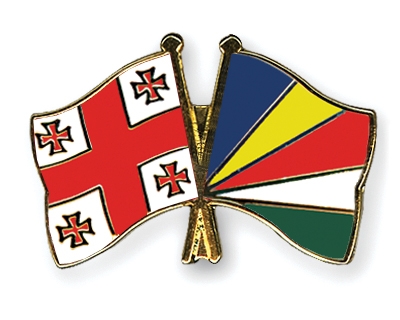 Fahnen Pins Georgien Seychellen