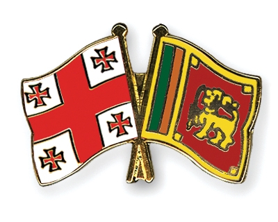 Fahnen Pins Georgien Sri-Lanka