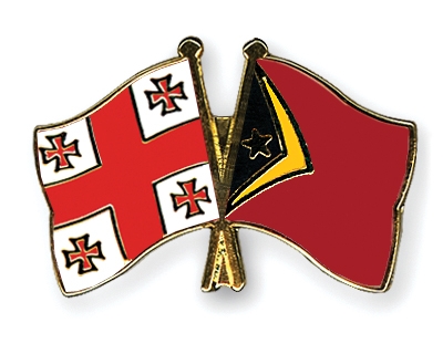 Fahnen Pins Georgien Timor-Leste