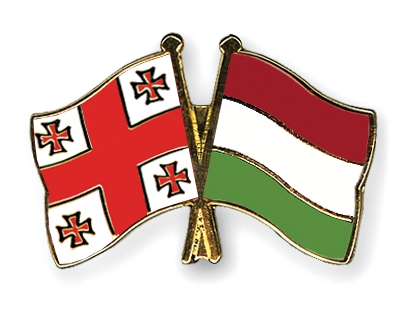 Fahnen Pins Georgien Ungarn
