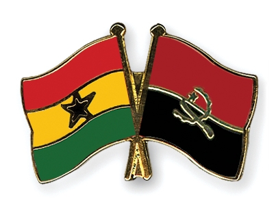 Fahnen Pins Ghana Angola