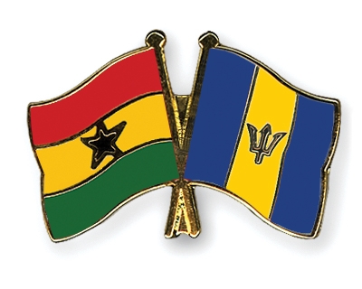 Fahnen Pins Ghana Barbados
