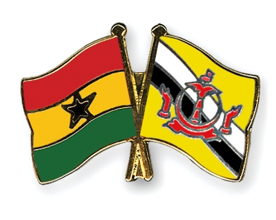 Fahnen Pins Ghana Brunei-Darussalam