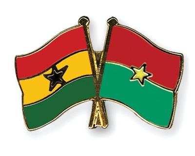 Fahnen Pins Ghana Burkina-Faso
