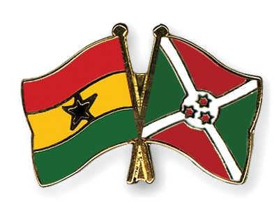 Fahnen Pins Ghana Burundi