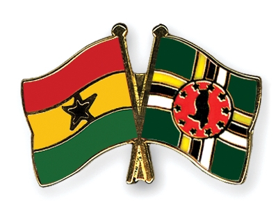 Fahnen Pins Ghana Dominica