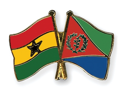 Fahnen Pins Ghana Eritrea