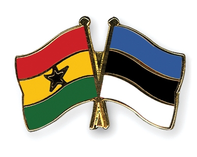 Fahnen Pins Ghana Estland