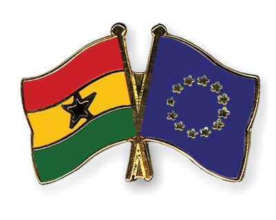 Fahnen Pins Ghana Europa