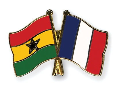 Fahnen Pins Ghana Frankreich