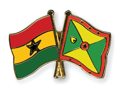 Fahnen Pins Ghana Grenada