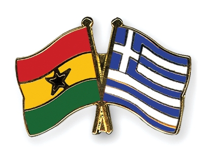 Fahnen Pins Ghana Griechenland