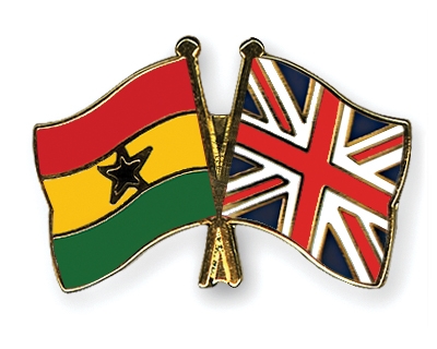 Fahnen Pins Ghana Grossbritannien