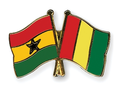 Fahnen Pins Ghana Guinea