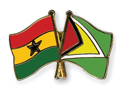 Fahnen Pins Ghana Guyana