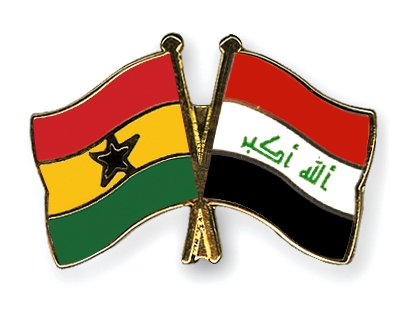 Fahnen Pins Ghana Irak