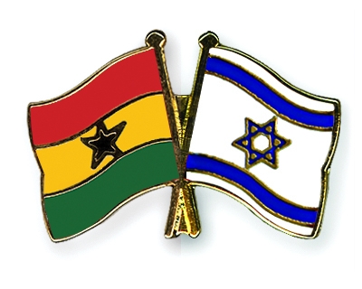 Fahnen Pins Ghana Israel