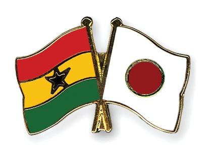 Fahnen Pins Ghana Japan