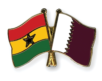 Fahnen Pins Ghana Katar