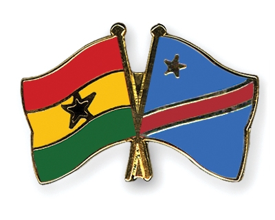 Fahnen Pins Ghana Kongo-Demokratische-Republik