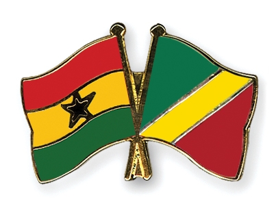Fahnen Pins Ghana Kongo-Republik