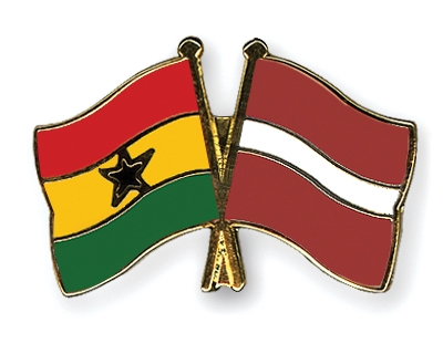Fahnen Pins Ghana Lettland