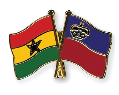 Fahnen Pins Ghana Liechtenstein