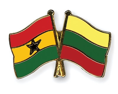 Fahnen Pins Ghana Litauen