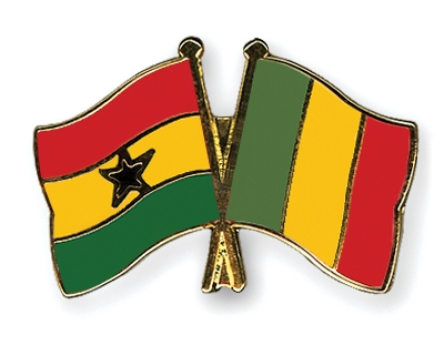 Fahnen Pins Ghana Mali