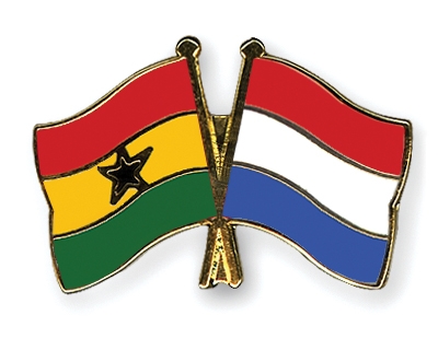 Fahnen Pins Ghana Niederlande