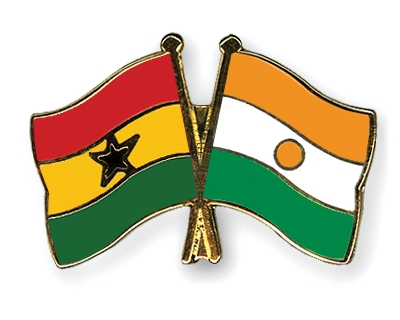 Fahnen Pins Ghana Niger