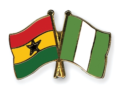 Fahnen Pins Ghana Nigeria