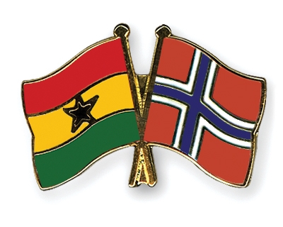 Fahnen Pins Ghana Norwegen