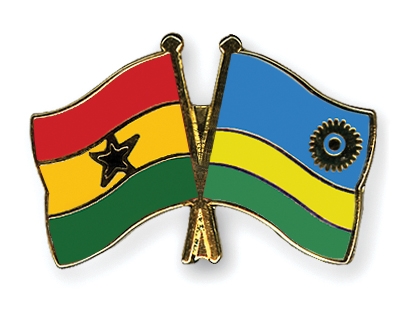 Fahnen Pins Ghana Ruanda