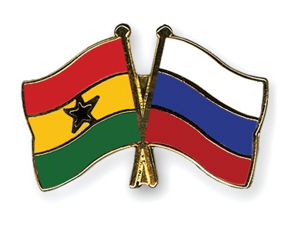 Fahnen Pins Ghana Russland